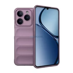   Szilikon telefonvédő (ütésállóság, kameravédő, 3D) LILA Realme C61 4G