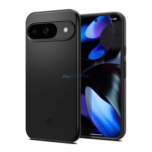 SPIGEN THIN FIT műanyag telefonvédő (matt, ultravékony, kameravédő) FEKETE Google Pixel 9 Pro, Pixel 9