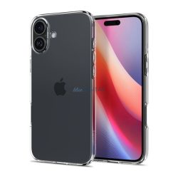   SPIGEN CRYSTAL FLEX szilikon telefonvédő (ütésállóság, légpárnás sarok) ÁTLÁTSZÓ Apple iPhone 16