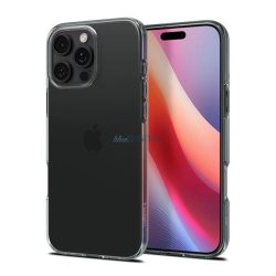   SPIGEN CRYSTAL FLEX szilikon telefonvédő (ütésállóság, légpárnás sarok) SÖTÉTSZÜRKE Apple iPhone 16 Pro