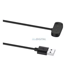   Töltőkábel USB (mágneses, 100cm) FEKETE Amazfit Bip 5, Active Edge, Active