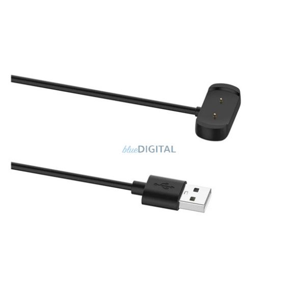 Töltőkábel USB (mágneses, 100cm) FEKETE Amazfit Bip 5, Active Edge, Active