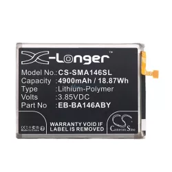   CAMERON SINO Li-Polymer akku (3,85V / 4900mAh, Samsung EB-BA146ABY kompatibilis) FEKETE Samsung Galaxy A14 5G (SM-A146)