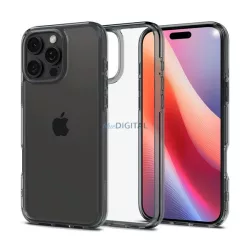   SPIGEN CRYSTAL FLEX szilikon telefonvédő (ütésállóság, légpárnás sarok) SÖTÉTSZÜRKE Apple iPhone 16 Pro Max