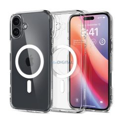   SPIGEN CRYSTAL HYBRID szilikon telefonvédő (ütésállóság, műanyag keret, MagSafe) ÁTLÁTSZÓ Apple iPhone 16