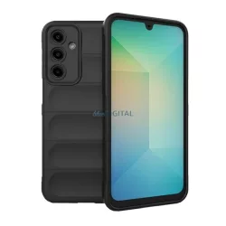   Szilikon telefonvédő (ütésállóság, kameravédő, 3D) FEKETE Samsung Galaxy A16