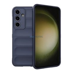   Szilikon telefonvédő (ütésállóság, kameravédő, 3D) SÖTÉTKÉK Samsung Galaxy S24 FE (SM-S721)