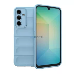   Szilikon telefonvédő (ütésállóság, kameravédő, 3D) VILÁGOSKÉK Samsung Galaxy A16 4G (SM-A165), Galaxy A16 5G (SM-A166)
