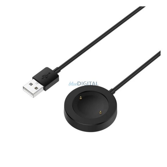 Töltőkábel USB (mágneses, 100cm) FEKETE Honor Watch GS 3