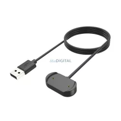  Töltőkábel USB (mágneses, 100cm) FEKETE Amazfit T-Rex Ultra