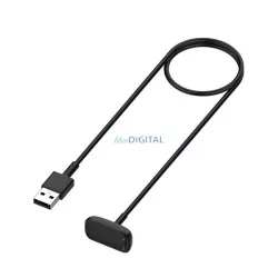   Töltőkábel USB (mágneses, 100cm) FEKETE Fitbit Luxe, Charge 5