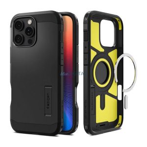 SPIGEN TOUGH ARMOR MAG műanyag telefonvédő (ütésállóság, MagSafe) FEKETE Apple iPhone 16 Pro Max