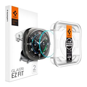 SPIGEN EZ FIT kijelzővédő üveg 2db (2.5D, 0.2mm, ultravékony, 9H) ÁTLÁTSZÓ Samsung Galaxy Watch Ultra eSIM 47mm (SM-L705)