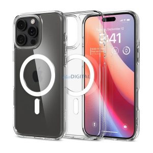 SPIGEN ULTRA HYBRID MAG műanyag telefonvédő (ütésállóság, légpárnás keret, MagSafe) FEHÉR Apple iPhone 16 Pro 5G