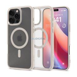   SPIGEN ULTRA HYBRID MAG műanyag telefonvédő (ütésállóság, légpárnás keret, MagSafe) TITÁN Apple iPhone 16 Pro