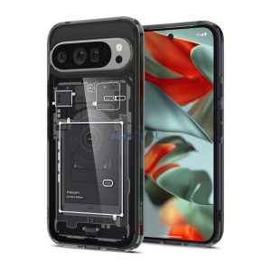 SPIGEN ULTRA HYBRID ZERO ONE műanyag telefonvédő (ütésállóság, légpárnás keret) FEKETE Google Pixel 9 Pro XL