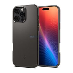   SPIGEN THIN FIT MAGSAFE műanyag telefonvédő (matt, ultravékony, kameravédő, MagSafe) SÖTÉTSZÜRKE Apple iPhone 16 Pro