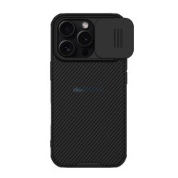   NILLKIN CAMSHIELD PRO MAGNETIC műanyag telefonvédő (ütésállóság, kameravédő, mágneses, csíkos) FEKETE Apple iPhone 16 Pro