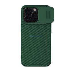   NILLKIN CAMSHIELD PRO MAGNETIC műanyag telefonvédő (ütésállóság, kameravédő, mágneses, csíkos) SÖTÉTZÖLD Apple iPhone 16 Pro