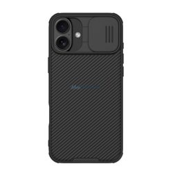   NILLKIN CAMSHIELD PRO szilikon telefonvédő (ütésállóság, kameravédő, csíkos) FEKETE Apple iPhone 16