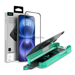   ESR ARMORITE képernyővédő üveg (2.5D, 9H + segédkeret) FEKETE Apple iPhone 16