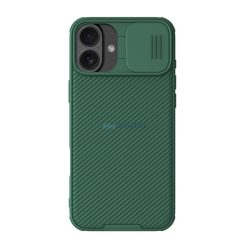   NILLKIN CAMSHIELD PRO szilikon telefonvédő (ütésállóság, kameravédő, csíkos) SÖTÉTZÖLD Apple iPhone 16