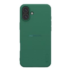   NILLKIN SUPER FROSTED PRO műanyag telefonvédő (ütésállóság, gumírozott, érdes felület) SÖTÉTZÖLD Apple iPhone 16