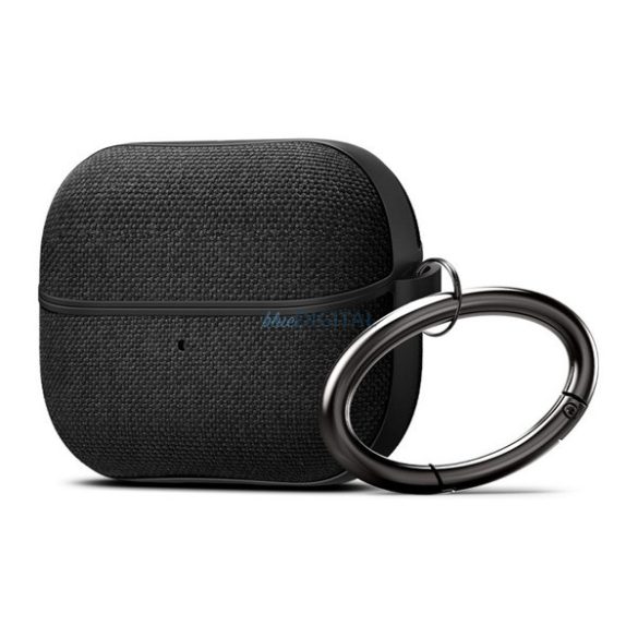 SPIGEN URBAN FIT szilikon tok (karabíner, textil bevonat) FEKETE Samsung Galaxy Buds 3/3 Pro