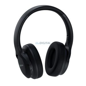 DEVIA EARBASS PRO1 bluetooth fejhallgató SZTEREO (v5.3, mikrofon, aktív zajszűrő, összehajtható) FEKETE