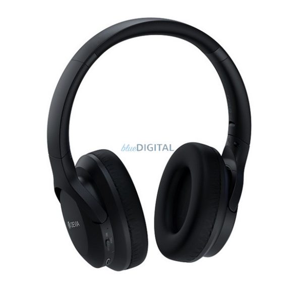 DEVIA EARBASS PRO1 bluetooth fejhallgató SZTEREO (v5.3, mikrofon, aktív zajszűrő, összehajtható) FEKETE