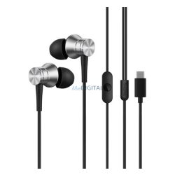   1MORE Piston Fit fülhallgató SZTEREO (Type-C, mikrofon, felvevő gomb) EZÜST