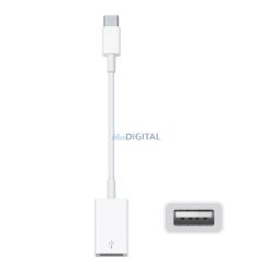   APPLE adapter kábel (USB aljzat - Type-C, 12cm, MJ1M2ZM/A utód) FEHÉR