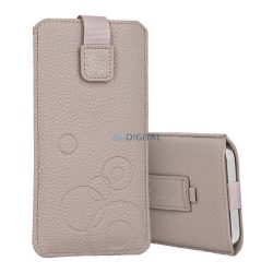   DEKO tok álló (univerzális, kör, kihúzható tépőzár, övre fűzhető, XXL méret) VILÁGOSBARNA