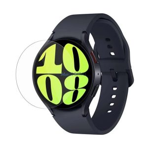 Kijelzővédő üveg (2.5D, 9H) ÁTLÁTSZÓ Samsung Galaxy Watch 6 eSIM 44mm (SM-R945), Galaxy Watch 6 44mm (SM-R940), Galaxy Watch 7 eSIM 44mm (SM-L315)