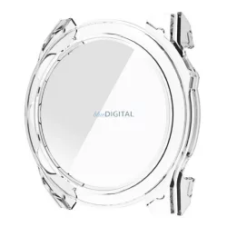   Műanyag keret (BUMPER, ütésállóság + kijelzővédő üveg) ÁTLÁTSZÓ Garmin Fenix 8 47mm