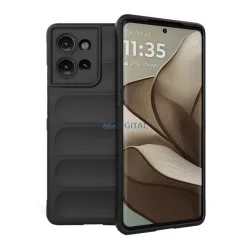   Szilikon telefonvédő (ütésállóság, kameravédő, 3D) FEKETE Motorola Edge 50 5G