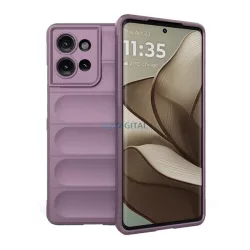   Szilikon telefonvédő (ütésállóság, kameravédő, 3D) LILA Motorola Edge 50 5G