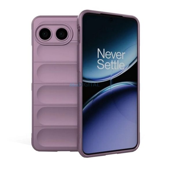 Szilikon telefonvédő (ütésállóság, kameravédő, 3D) LILA OnePlus Nord 4