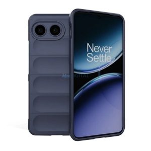 Szilikon telefonvédő (ütésállóság, kameravédő, 3D) SÖTÉTKÉK OnePlus Nord 4