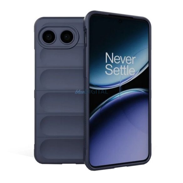 Szilikon telefonvédő (ütésállóság, kameravédő, 3D) SÖTÉTKÉK OnePlus Nord 4