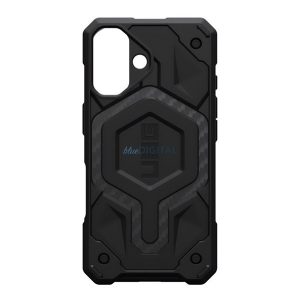 UAG MONARCH PRO szilikon telefonvédő (erős ütésállóság, karbon minta, MagSafe) FEKETE Apple iPhone 16