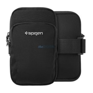 SPIGEN A702 tok álló (univerzális, SPORT, karpánt, vízálló, 6.9" méret) FEKETE