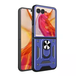   Defender szilikon telefonvédő (ütésállóság, tartógyűrű, kameravédő) SÖTÉTKÉK Motorola Razr 50