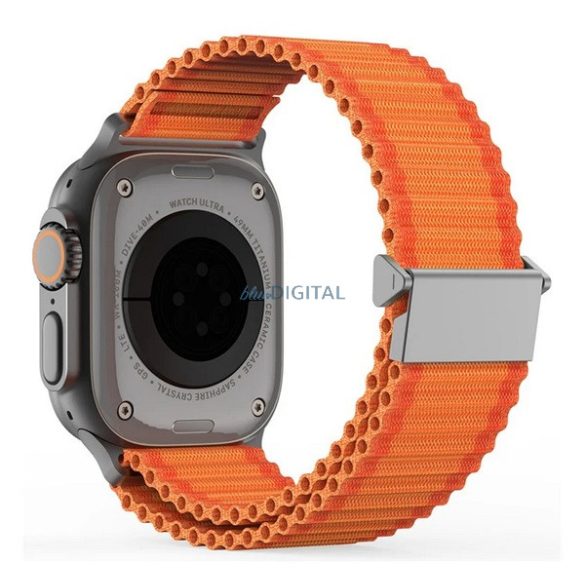 DUX DUCIS YC pótszíj (egyedi méret, kicsi, nylon, SPORT) NARANCSSÁRGA Apple Watch Series 5 40mm, Watch Series 4 40mm, Watch Series 3 38mm