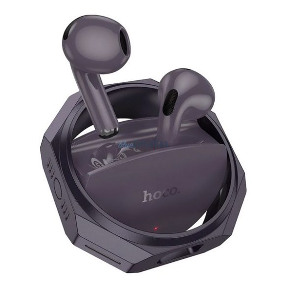 HOCO SPINNER bluetooth fülhallgató SZTEREO (v5.4, TWS, mikrofon + töltőtok) FEKETE/LILA