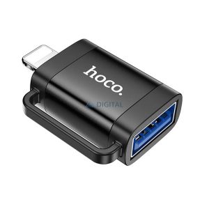 HOCO UA31A adapter (USB aljzat - lightning, adatátvitel és töltés, OTG) FEKETE Apple IPAD mini, IPAD mini 4, iPhone 6S 4.7