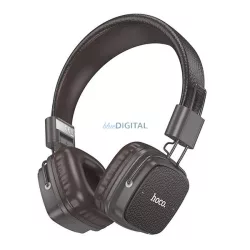   HOCO W56 bluetooth fejhallgató SZTEREO (v5.4, 3.5mm jack aljzat) SÖTÉTBARNA