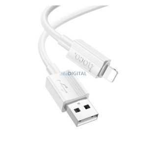 HOCO X107 adatkábel (USB - lightning, 2.4A, 100cm) FEHÉR Apple iPhone 6 Plus 5.5, iPhone 6S 4.7, iPhone SE (2016)