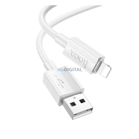 HOCO X107 adatkábel (USB - lightning, 2.4A, 100cm) FEHÉR Apple iPhone 6 Plus 5.5, iPhone 6S 4.7, iPhone SE (2016)