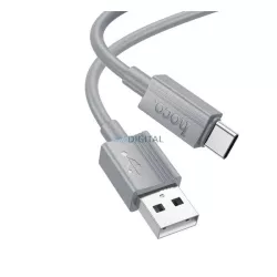   HOCO X107 adatkábel (USB - Type-C, 3A, 100cm) VILÁGOSSZÜRKE